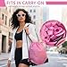 Pilates Kit for Home Workouts for Women-12-Piece Equipment Set with Ring,Yoga Ball,5 Resistance Bands,Figure-8 Band,Arm Stretcher,Grippy Socks,Storage Bag for Toning,Strength & Flexibility (Pink)