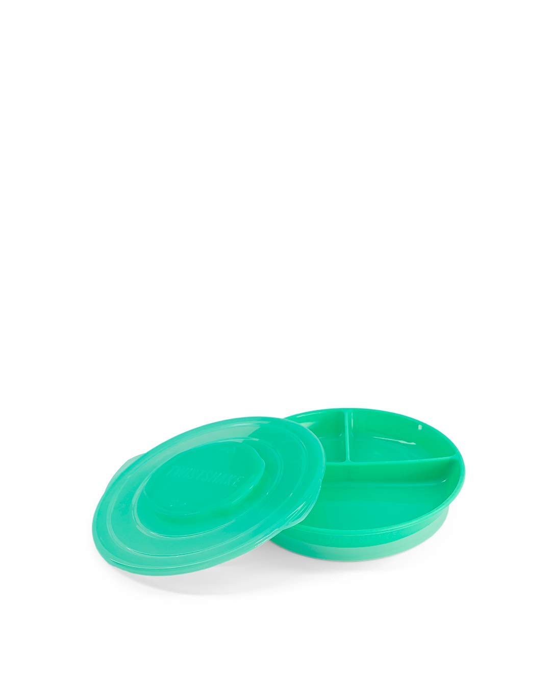 Twistshake Baby Teller | Babyteller mit luftdichtem Deckel | BPA-freier Baby-Entwöhnungsteller | 3 Teile Essenstrainingsteller | 6 Monate+ Baby-Futterteller | Neugeborenen-Essentials | Grün