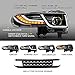 YUANZHENG Projector Headlight With Black Bumper/Grill & Taillights For Toyota FJ Cruiser SUV 1st Gen 2007-2021 With Sequential Turn Signal & DRL Bars, (Bulbs NOT included Fit H7)