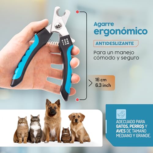 Miniatura 5 de Portentum Cortauñas Perro - Cortauñas Gato - Con Protector De Seguridad - Acero Inoxidable - Apto También Para Uso Profesional