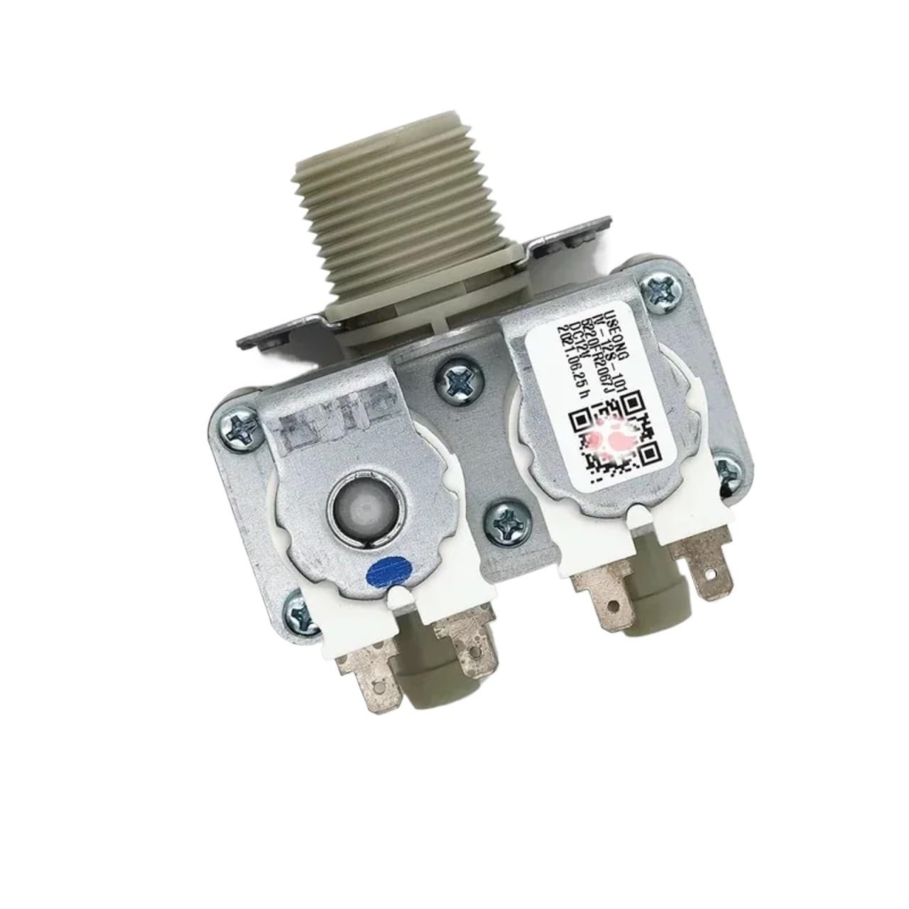 Jjkskv 2 Water Outlets-1Pcs 1Pcs Washing Machine Inlet Valve Dc12v Solenoid Valves,Compatible For Lg,Drum Washing Machine Replacement Parts Dispenser Valve(2 Water Outlets-1Pcs)