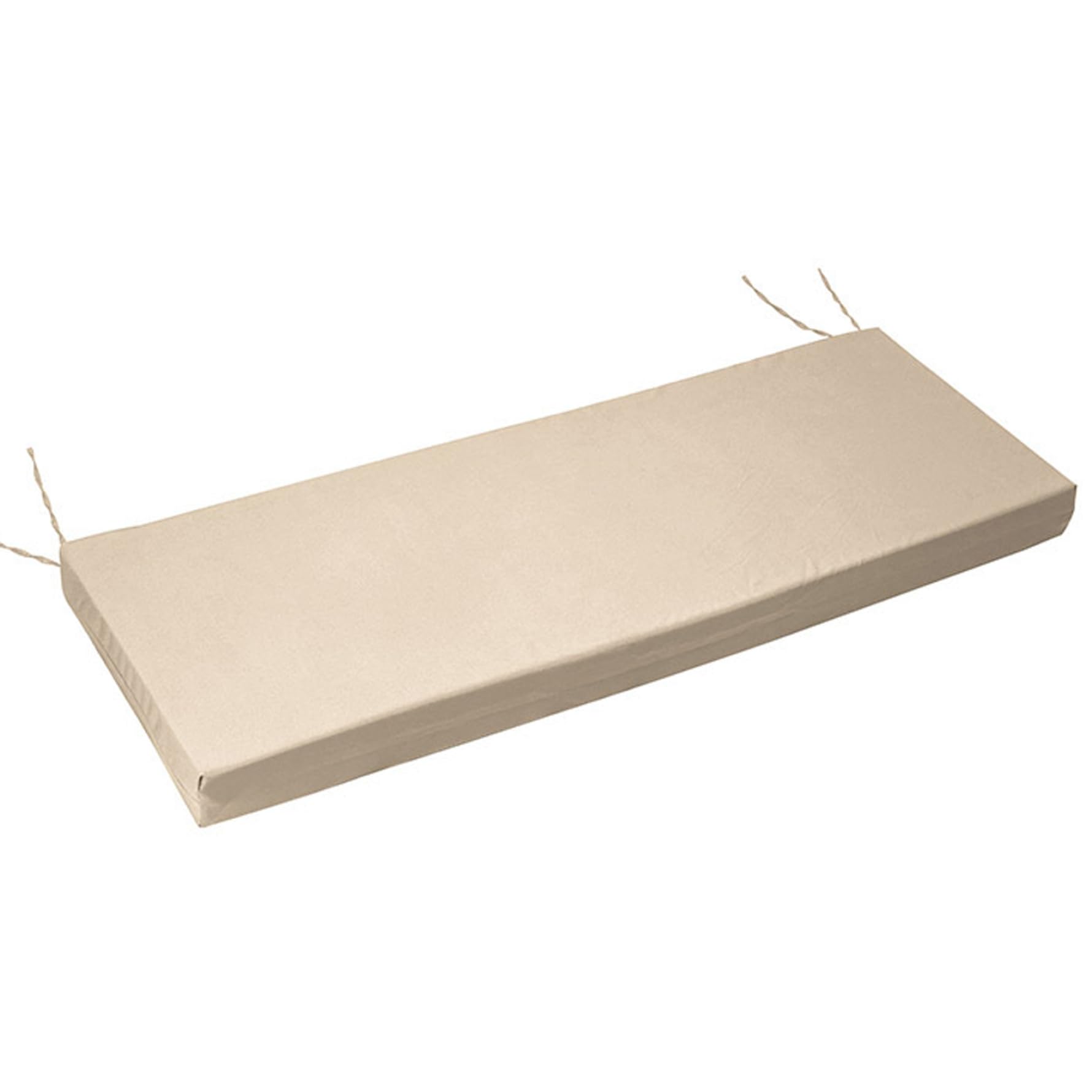 Coussin de banc de jardin beige pour créer un coin détente sur votre terrasse ou porche