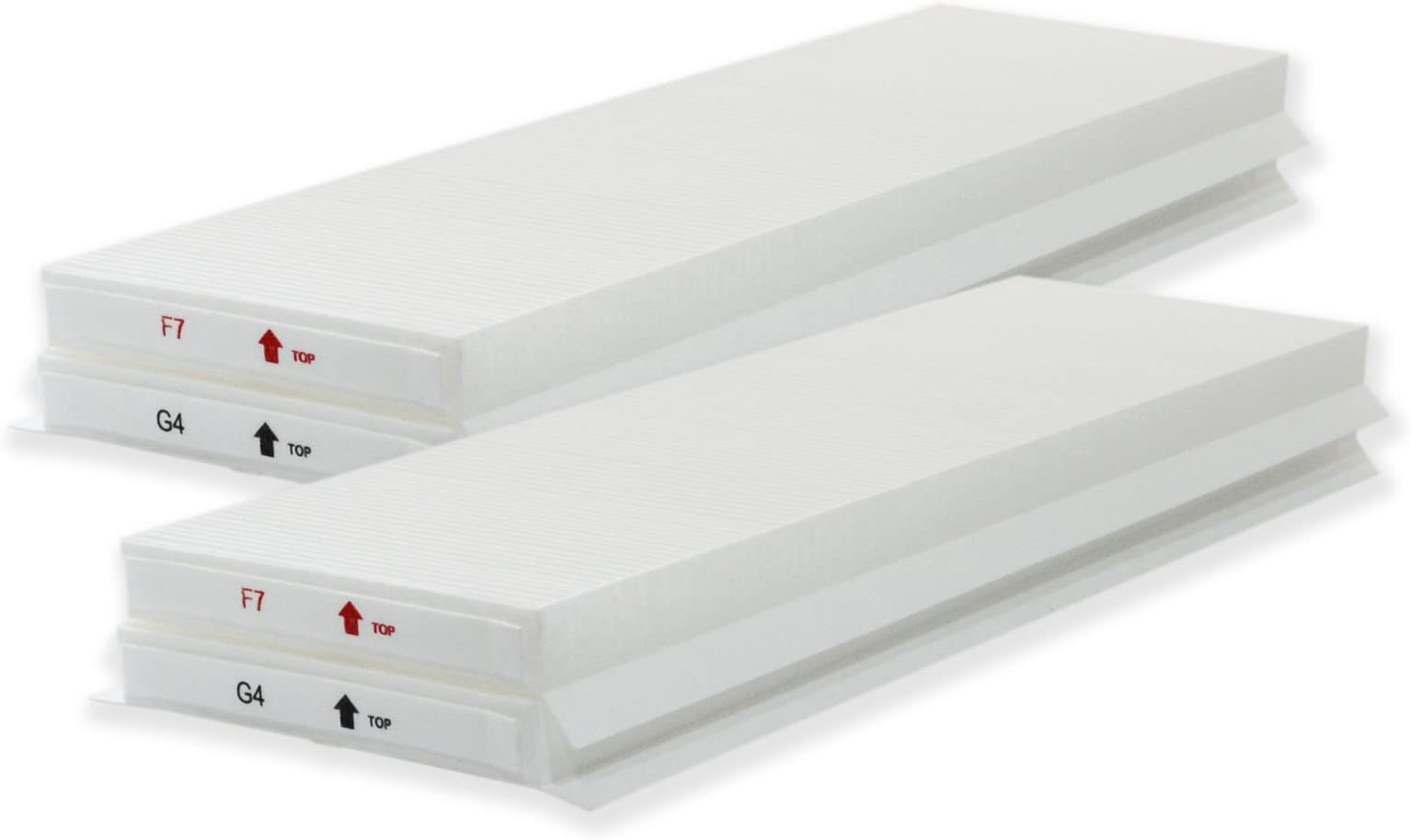 PUREBURG Filter Set (G4 & F7), 2 Pcs, Compatible with Zehnder ComfoAir Q350/450/600, 160 x 500 x 23 mm, Premium Quality, True HEPA, Pollen Filter