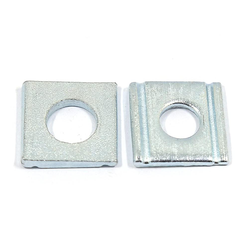 Rondelle quadrate Oblique Piatte, Maglia in Acciaio a Fessura, Fessura Quadrata zincata Germania, trogolo, M8M10M12M16M20(10 * 50PCS)