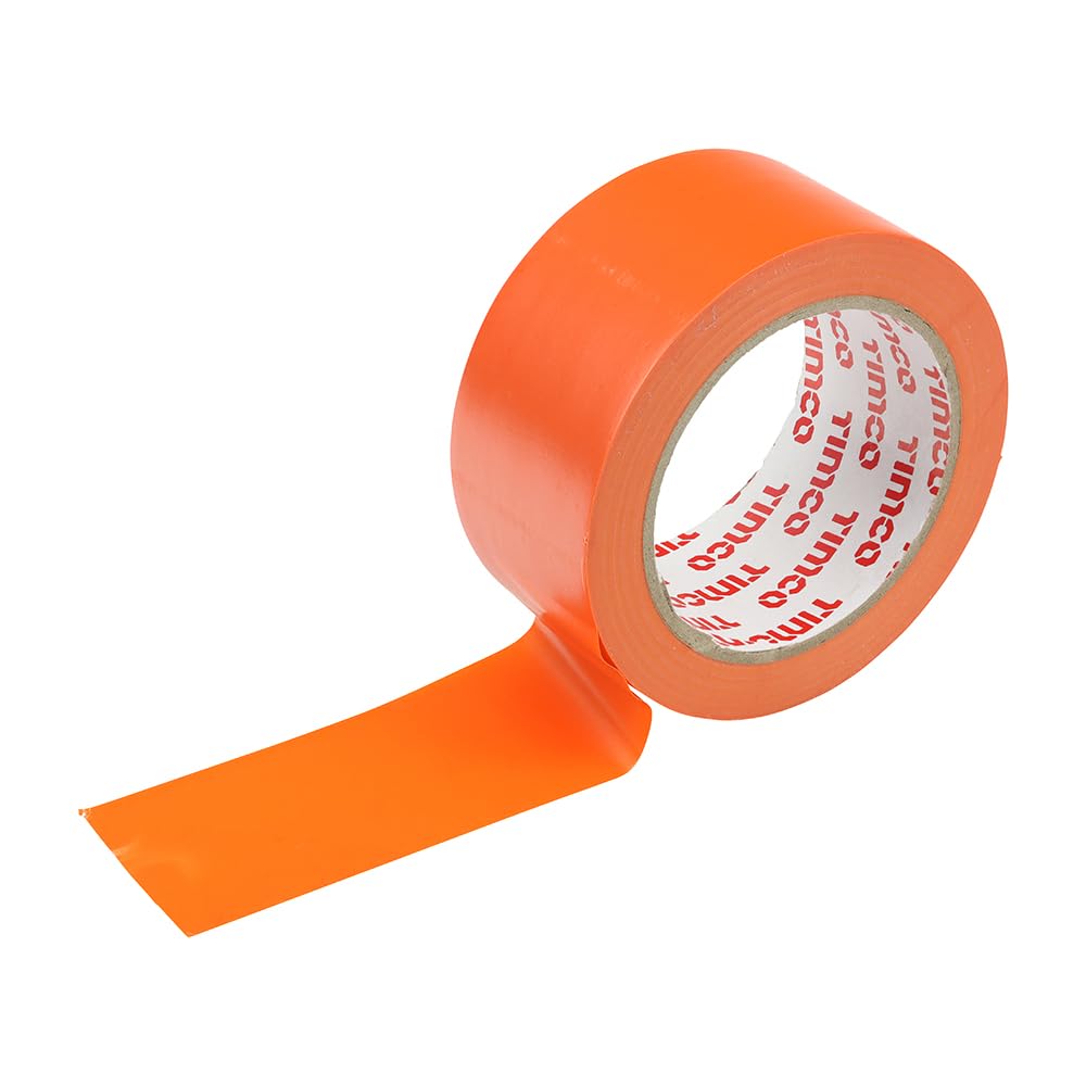 Timco Orange High Strength Pvc Builder’s Tape - 33M X 50Mm