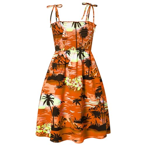 Image of Cromoncent Matching Hawaiian Outfits for Family, Dad and Son Matching Luau Beach Tropical Shirts Mommy Daughter Tropical Sets