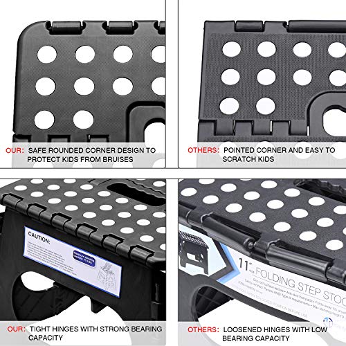 Acko Folding Step Stool Lightweight Plastic Step Stool - 11