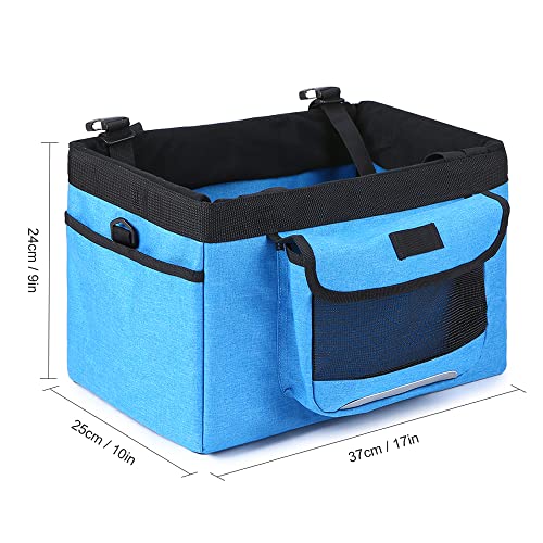 Taruor Foldable Bicycle Front Basket Removable Bike Pet Basket Pet Dog Cat Carrier Camping Tote Bag - Image 3