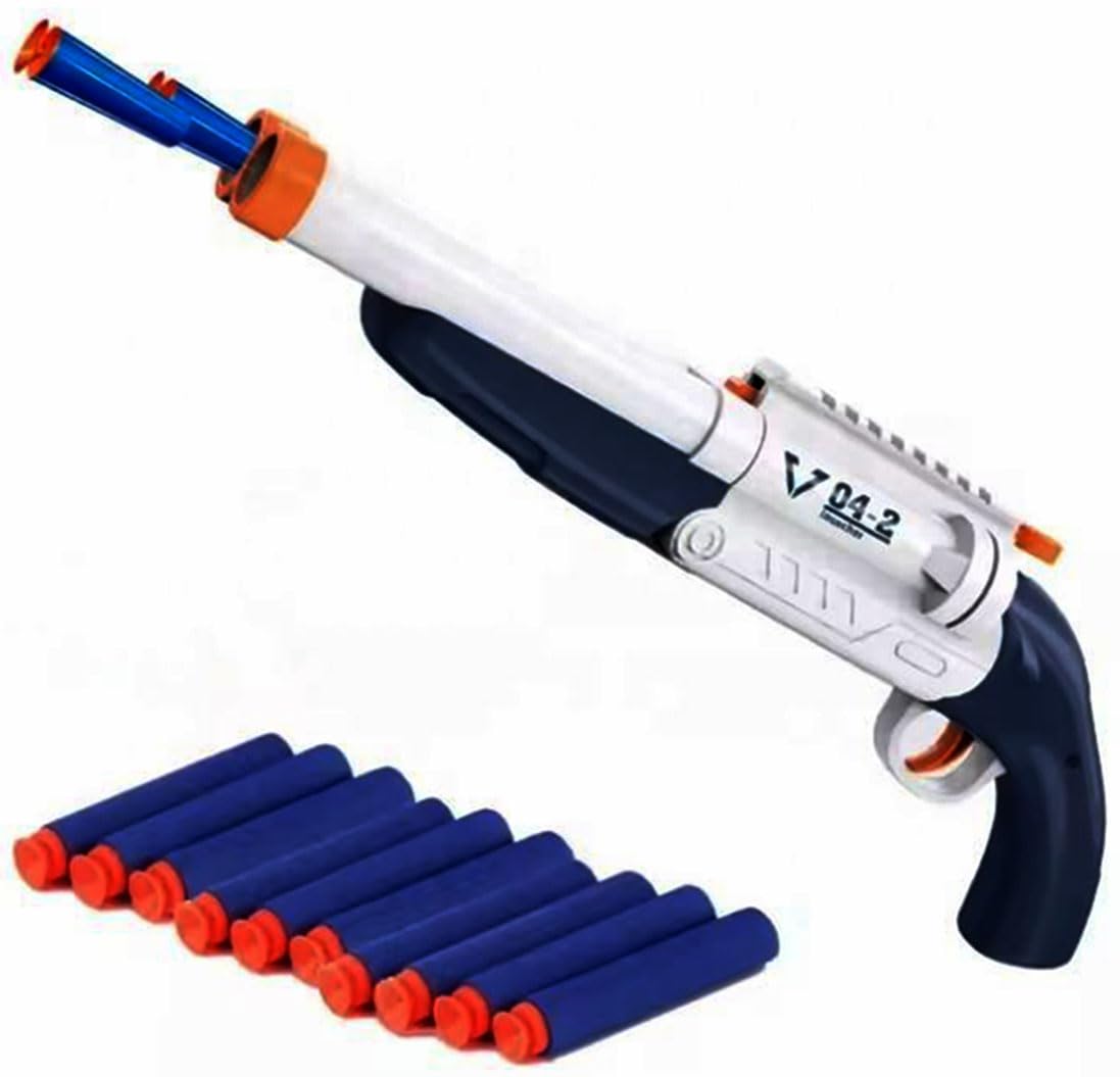 Toyzwonder Double Barrel 2 in 1 Blast Gun with Foam Bullets & Shell Ejection Shot Gun Toy for Kids (B0D98C4BR4) Amazon Price History, Amazon Price Tracker