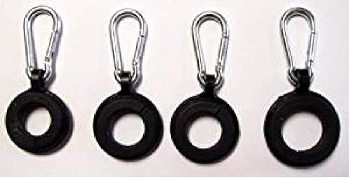 Los ganchos para mástiles de bandera de USA Premium Store "4 anillos con clips de mosquetón" pueden contener 3 piezas de repuesto para banderas