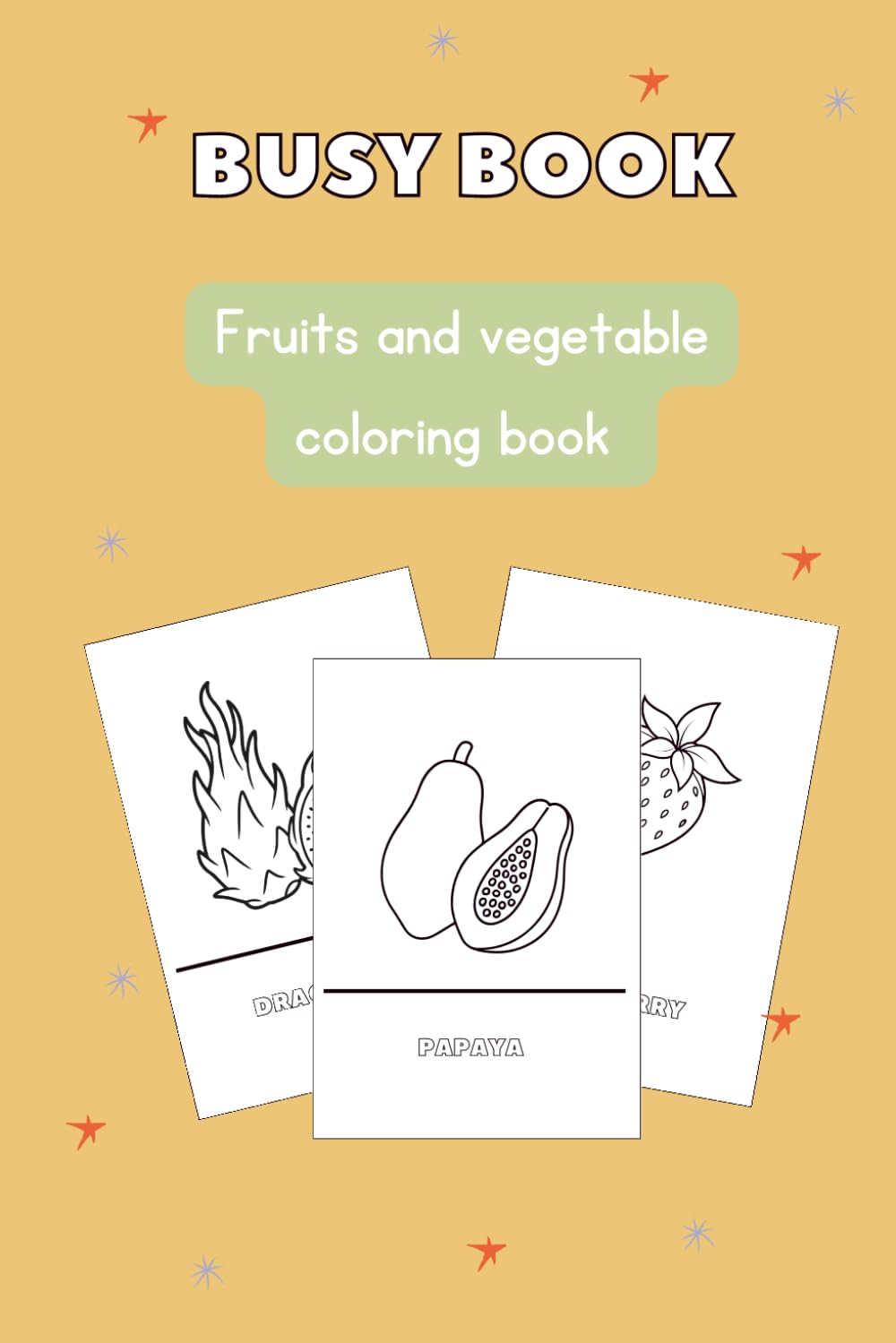 Busy Book: Tracing Fruits & Vegetables