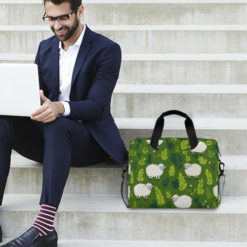 Maletín portátil para laptop 15.6 pulgadas con asa y correa miniatura 3