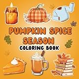 Photo Gallery pumpkin spice season: bold and easy fall coloring book featuring pumpkin spice, cozy drinks, pumpkins, and autumn scenes Photo Gallery pumpkin spice season: bold and easy fall coloring book featuring pumpkin spice, cozy drinks, pumpkins, and autumn scenes