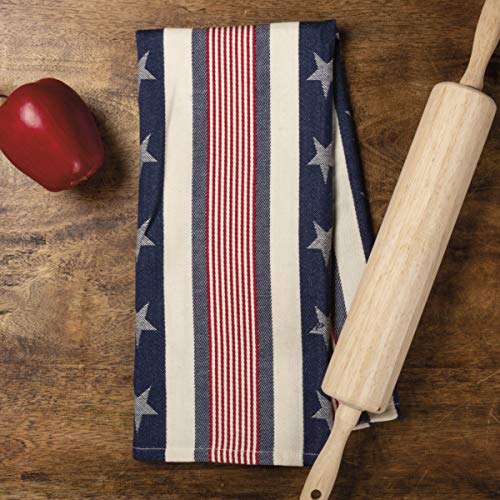 Primitives By Kathy 32744 Patriotic Dish Towel, 18 X 28-Inches, Stars & Stripes #TOP3