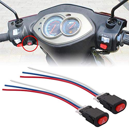 Image of CentIoT - Universal Turn Light Dual Flash Push Button Switch 1 Way - Control Button Handle Bar, 24 Volts