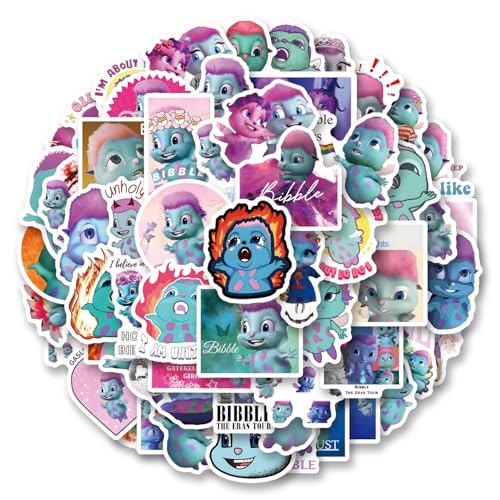 61pcs Interesting Little Blue Monster Stickers for Musical Instrument Decorations Pencil Boxes Art Supplies Anime Stickers Water Bottles Laptop Suitcases Birthday Decoration Holiday Party