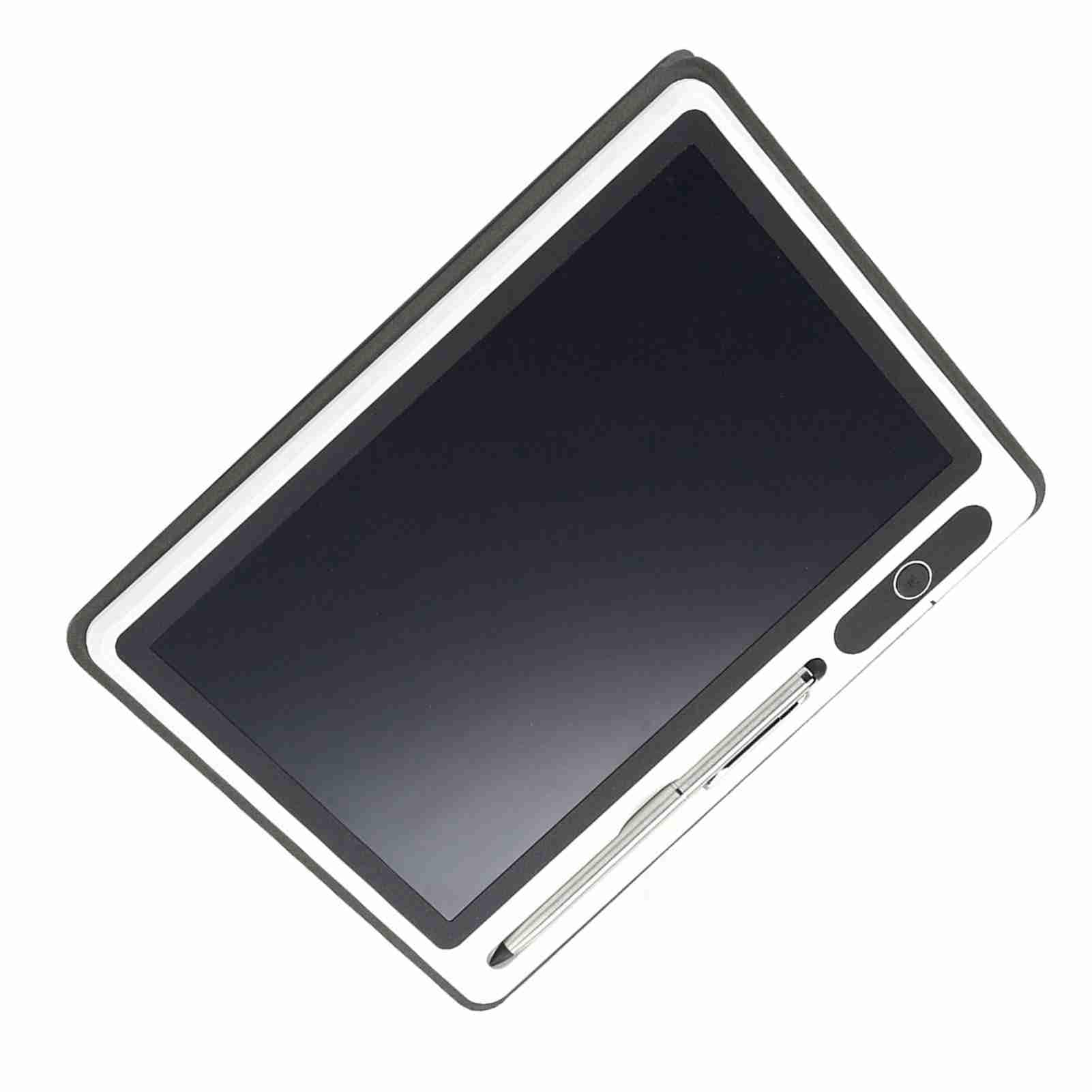 Tablero de Escritura LCD, Bloc de Notas electrónico, Suministros comerciales, Herramienta de Pintura a Mano de 9 Pulgadas (Negro (con Funda de Piel sintética))