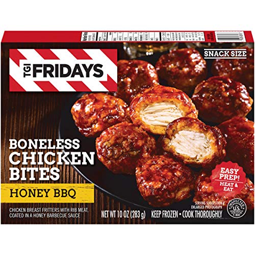 TGI Fridays Honey BBQ Boneless Chicken Bites Frozen Snacks (10 oz Box)