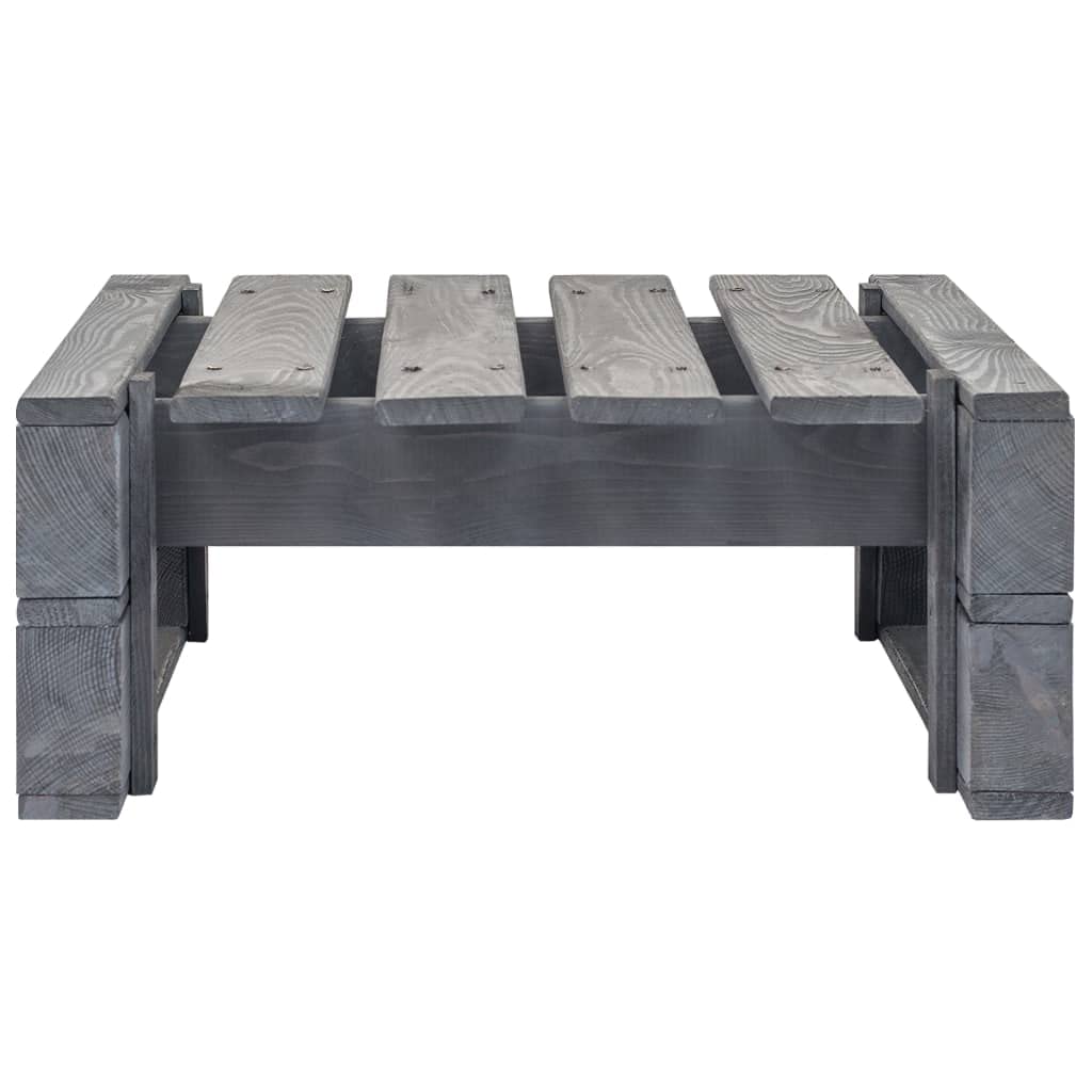 Générique Pouf Palette de Jardin Bois de pin imprégné de Gris,Meubles,Mobilier de Jardin,Sièges de Jardin,Éléments pour canapés modulables de Jardin,12.66 kg,Gris,3066411