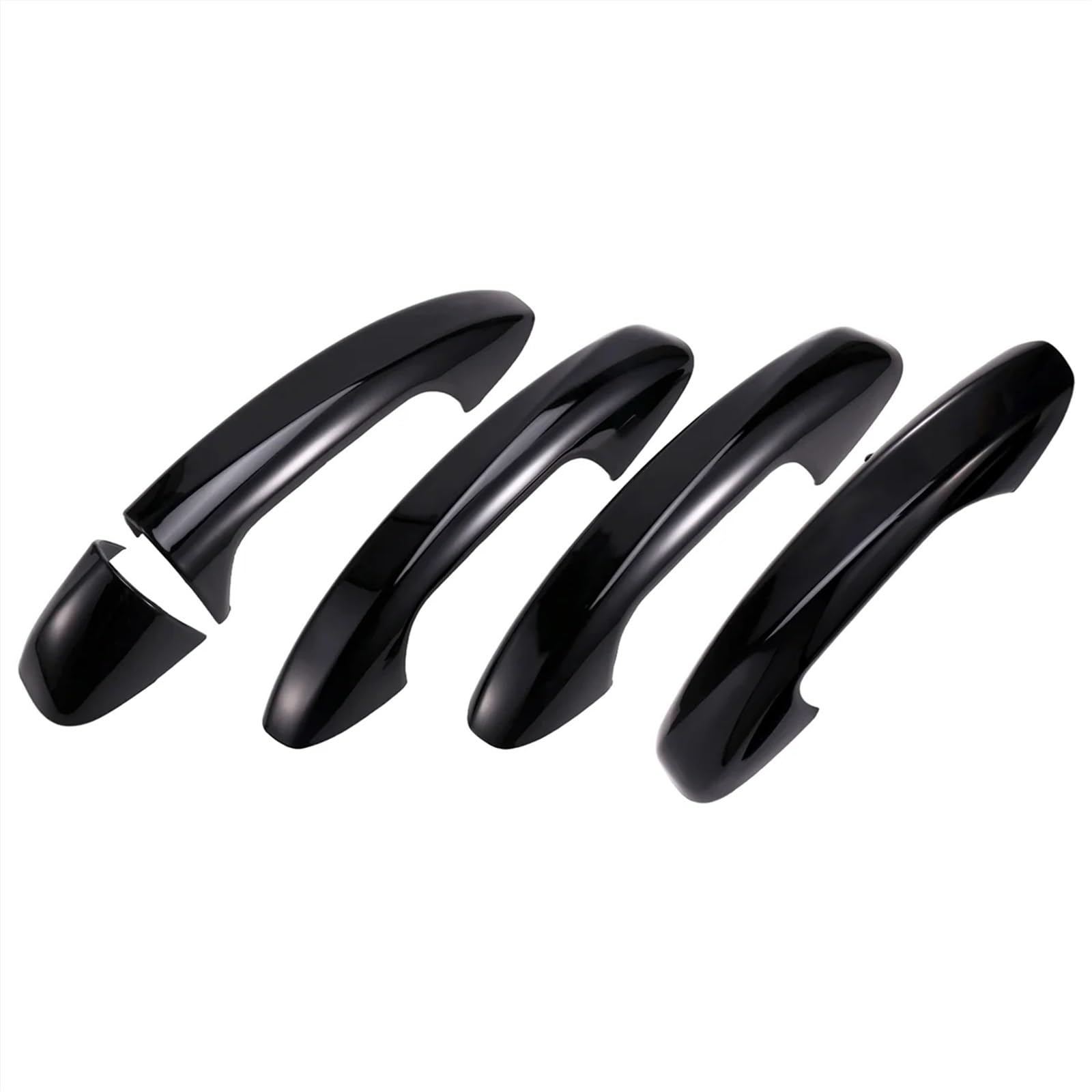 CFAYRLMS Door Pull Cover Compatible with Benz for GLE Class for X253‌‌‌ 2016 2017 2018 2019 2020 Door Handle Cover Trim LHD Black