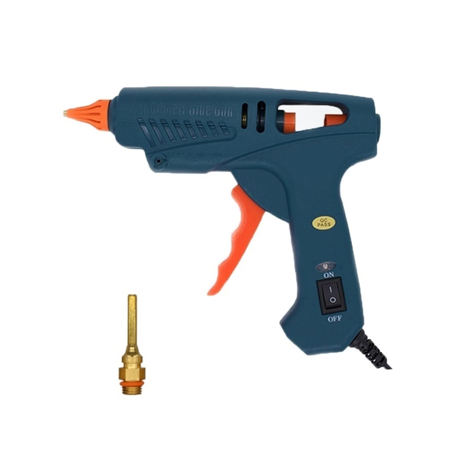 100W Pistolet Do Klejenia Na Gorąco Czysta Miedź Dysze Z Wyłącznikiem Zasilania 5 Kleje W Sztyfcie 11mm Dom Elektronarzędzia Strona Główna DIY Craft Szybkie Niezawodne Klejenie(2.0x50mm Nozzle)
