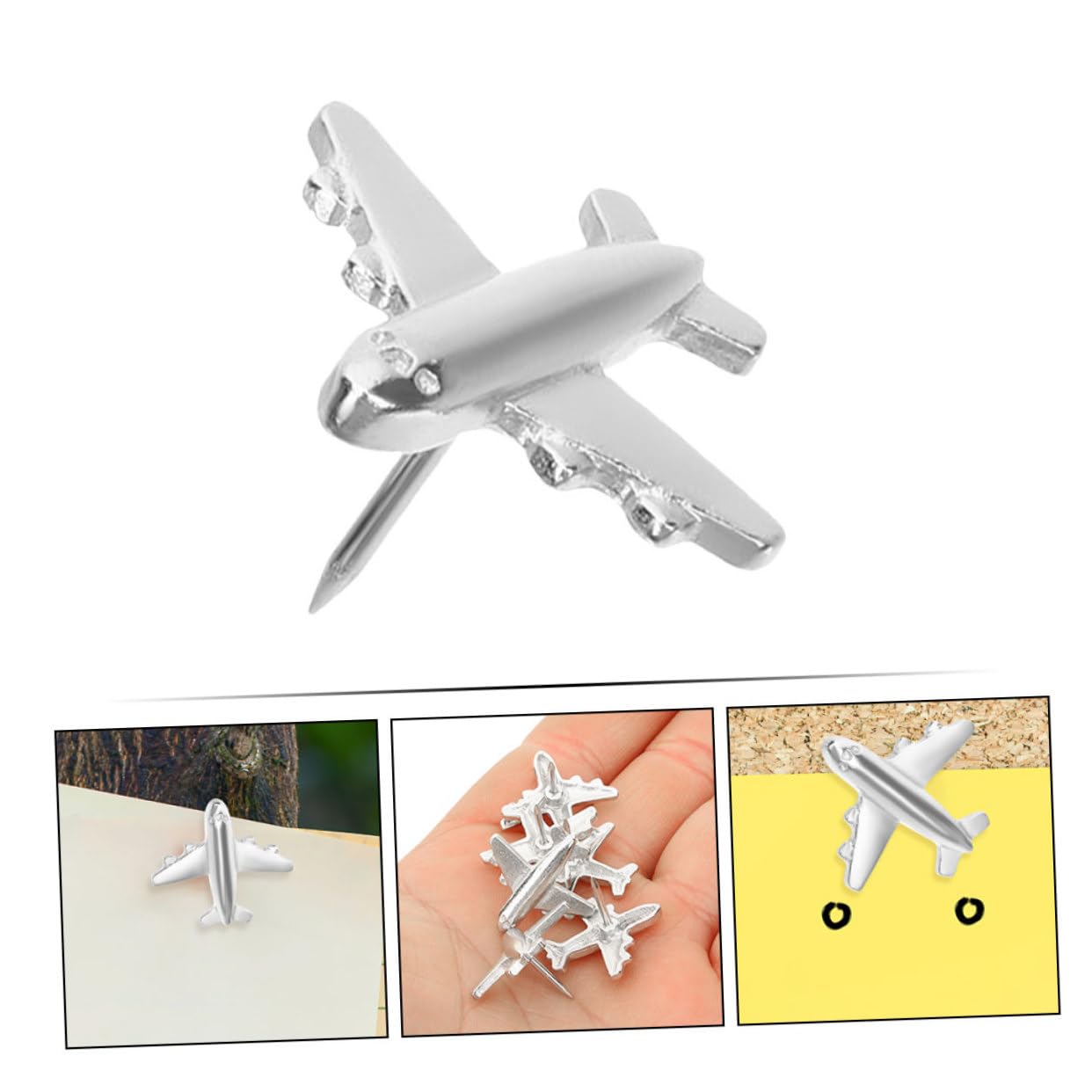 Housoutil 5 Sätze Dekorative Flugzeug Metall Pinnadeln Für Kork Und Bulletin Boards Vielseitige Fotowand Dekorationen Praktische Kartenmarkierungen Für Schule Büro Und Zuhause Stück * 5