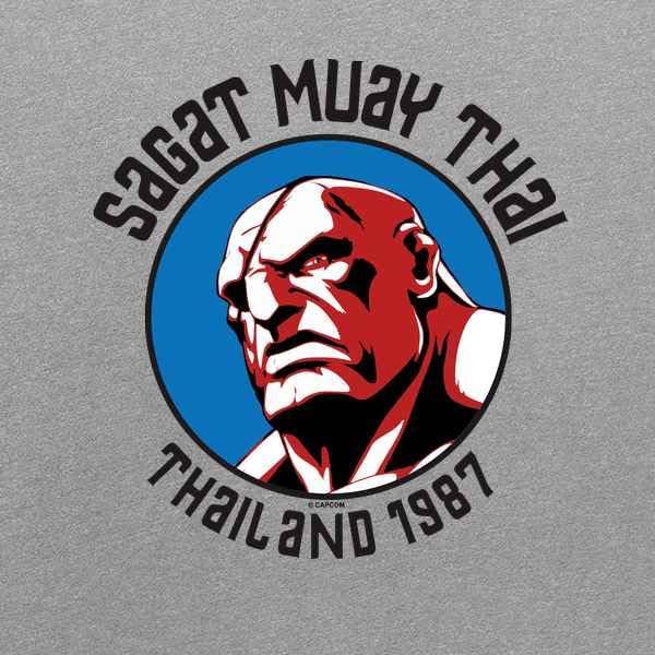 Miniatura 2 de Pop Threads Sagat Street Fighter Camiseta Muay Thai Master Arcade Graphic Hombres Tee