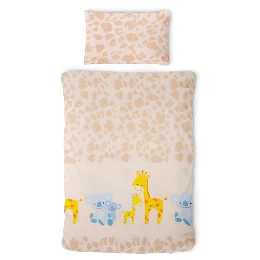 biberna 0077144 Kopfkissenbezug Feinjersey, gekämmte Baumwolle, superweich 2x 40x80 cm, schwarz 6 Gräfenstayn® 2-tlg. Kinderbettwäsche Set mit Tiermotiv und integriertem Reißverschluss - aus 100% Baumwolle (Renforce-Qualität) - Deckenbezug 135x100cm und Kissenbezug 60x40cm (Giraffe & Elefant)