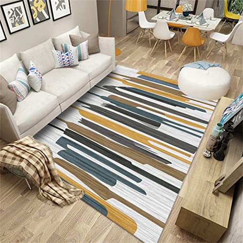 Tapis salon complet 180x280cm géométrique lavable et anti dérapant