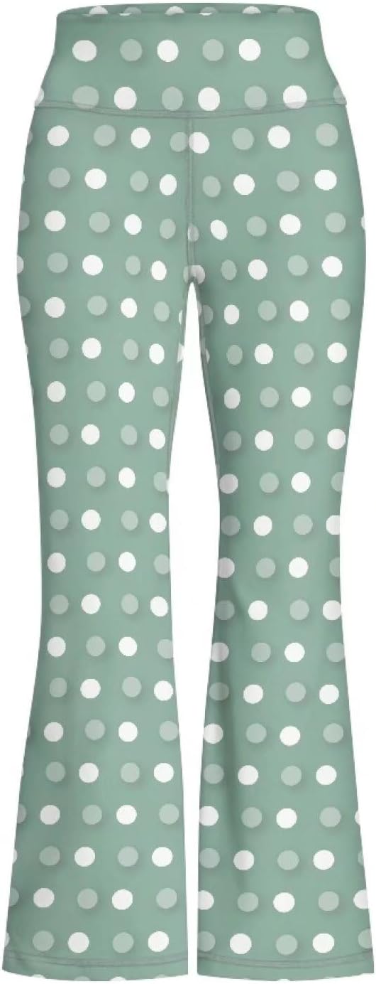 Girls High Waisted Yoga Pant Tummy Control Flare Leggings Stretch Buttery Soft Bell Bottoms Sweatpants