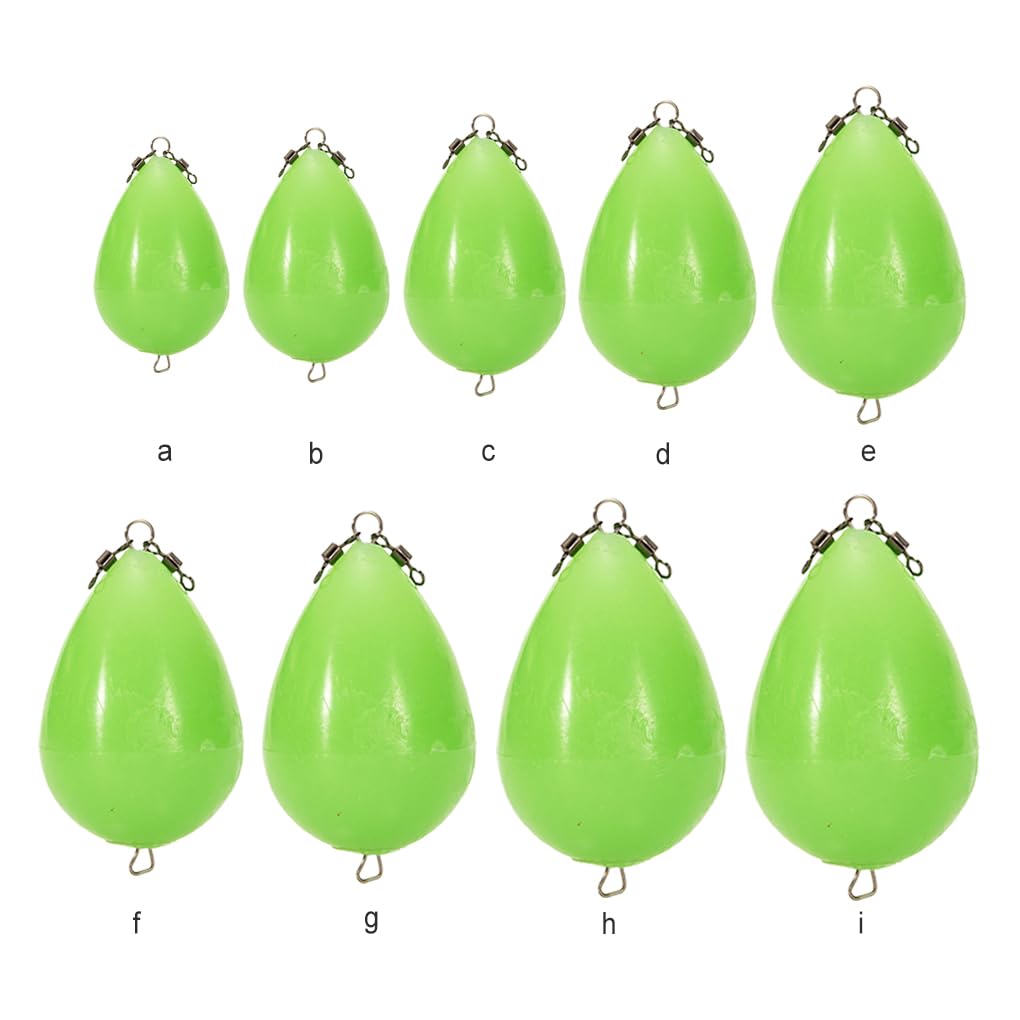 Rock Night Light Luminous Egg Fishing Bobbers Long Distance Thrower Akcesoria w kształcie jajka Bouy Wydajna przynęta 20 g (5 szt.) 5 szt