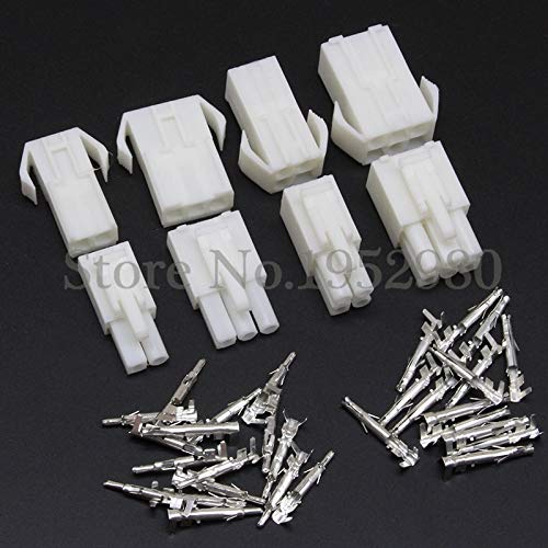 Gimax 20 Sets Mini Tamiya Connectors EL 4.5mm 2/3/4/6/9/12/15 Pin Ways Male & Female Housing+