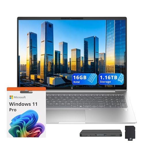 HP ProBook 4 G1a AI 16�C���` WUXGA IPS �m�[�g�p�\�R�� AMD Ryzen 5 230 16GB DDR5 1.16TB �X�g���[�W (1TB SSD+160GB �h�b�L���O�X�e�[�V����) �o�b�N���C�g�L�[�{�[�h �w�䃊�[�_