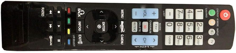 Easy Replacement Remote Control Suitable for LG 42LV4400-UA 42LH260H 32LK330 Plasma LCD LED HDTV TV