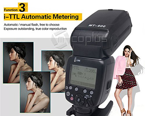 Mcoplus Mt600N Gn60 High Speed Sync 1/8000S I-Ttl Master Slave On-Camera Flash Speedlite #TOP4