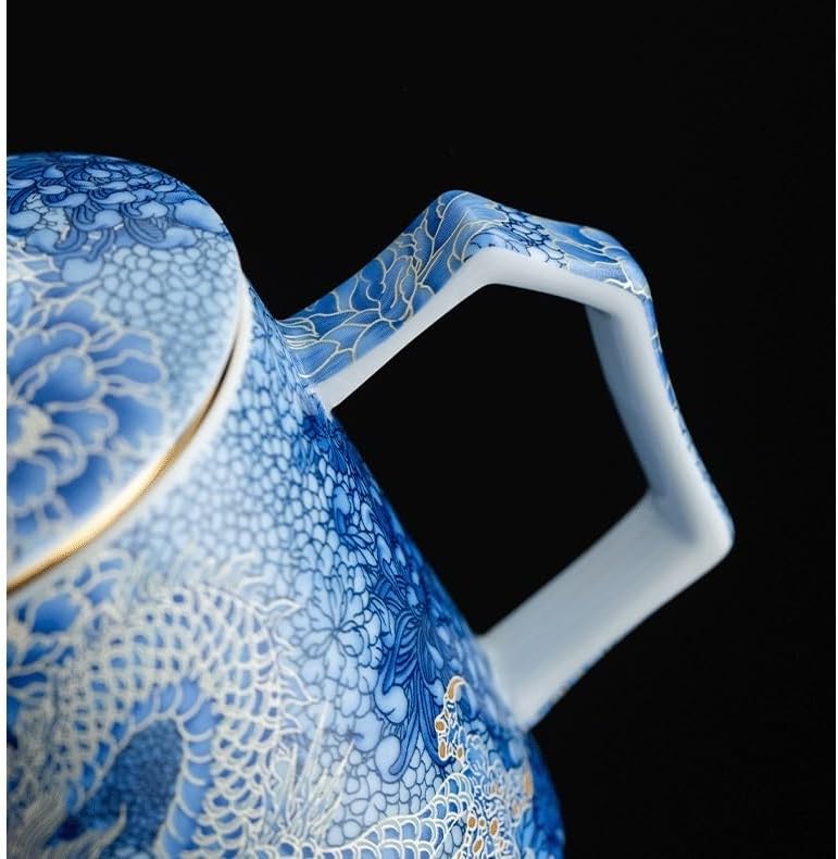 GSOUL Kungfu Tea cup Enameled Tea Separator Cups Filigree Silver Dragon Home Office Small Tea Cups