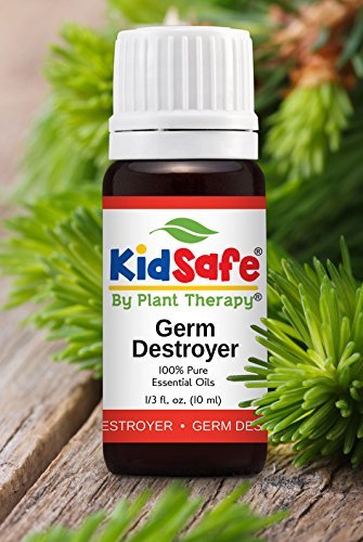Plant Therapy Kids Germ Destroyer Essential Oil Blend - Guard from Illness, Support Blend for Kids 100% Pure, Pre-Diluted Roll-ON, Natural Aromatherapy, Therapeutic Grade 10 mL (1/3 oz)