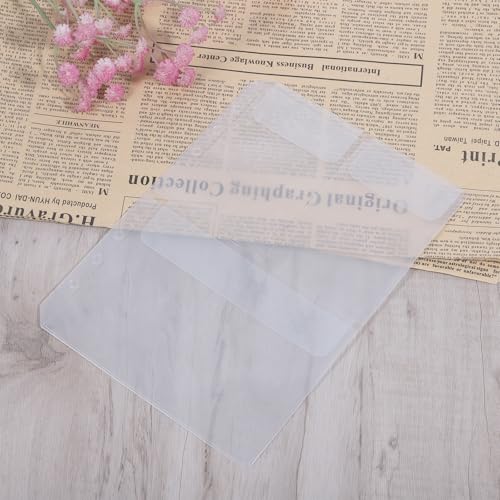 12 Stück A5 Binder Taschen A5 Grösse Bindertaschen Klarsichthüllen 21 * 15cm Klare Binder-Blätter Hüllen, 6 Löcher Binder Taschen, Geeignet Für Postkarten Fotokarten Briefpapier Kartenaufbewahrung