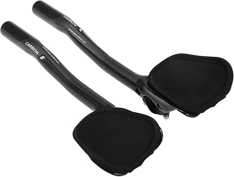 HUIOP aerobar, 31.8mm Carbon Fiber Bicycle TT Handlebar Cycling Aero Bars Rest Handlebar Bike Tri Bars