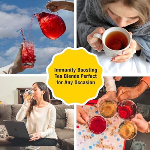 Image of Tiesta Tea - Strawberry Lemonade, Loose Leaf, Strawberry Lemon Herbal Tea, Premium Non-Caffeinated Fruit Blend, Make Hot or Iced & Brews Up to 200 Cups, 16 Ounce Resealable Bulk Pouch