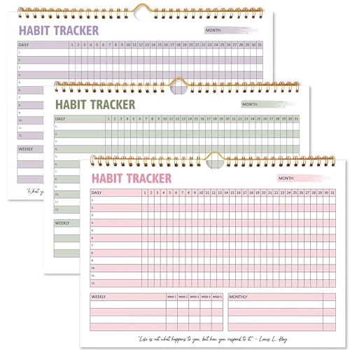 Habit Tracker Calendar, Daily Weekly Goal and Habit Tracker...