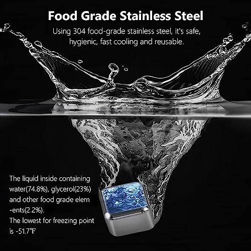 Piedras de Hielo de Metal Reutilizables, Pack de 6 miniatura 4