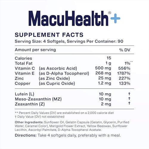 MacuHealth Plus+ Eye Vitamin Supplement