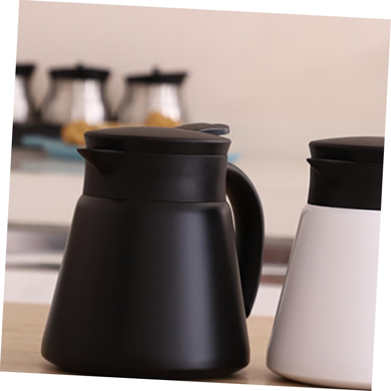 Bouteille Isotherme en Acier Inoxydable Noir Double Paroi Maison Bureau