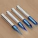 Helovmine Engraving Bits 15, 20, 60, 90 Degree CNC Wood Carving Router Bit Set with Nano Blue Coated, Marking Conical Engraving Router Tool , 2 Flutes Tungsten Steel Straight CNC V-bit 1/4 Inch Shank
