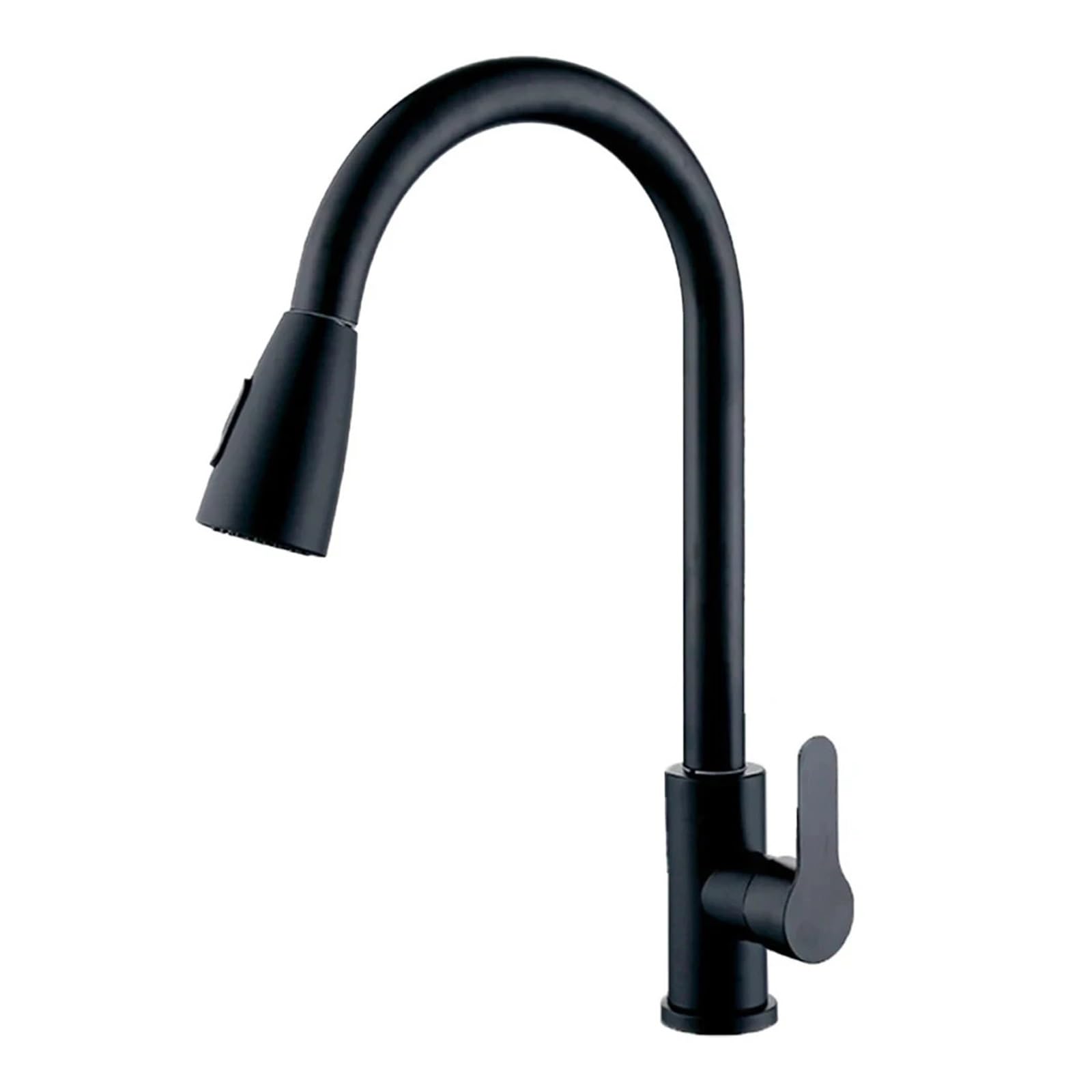 Robinet mitigeur à ressort noir pour un nettoyage facile de votre évier de cuisine