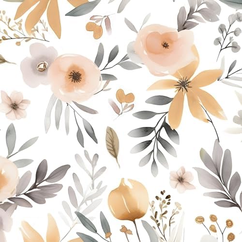 Wallpaper Peel And Stick Vintage Mushroom Contact 17.5" X 393.5" Black