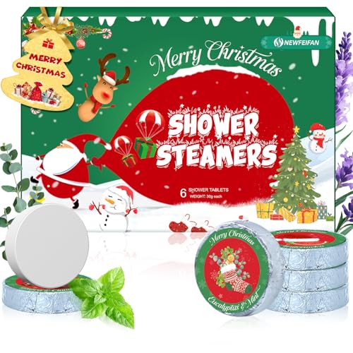 Easter Shower Steamers Aromatherapy Gifts for Women Men, 6-Pack Natural Essential Oils, Spa Steamer Self Care & Stress Relief Bath Bombs Neighbors Colleagues, Easter Basket Stuffers for Friend/Family