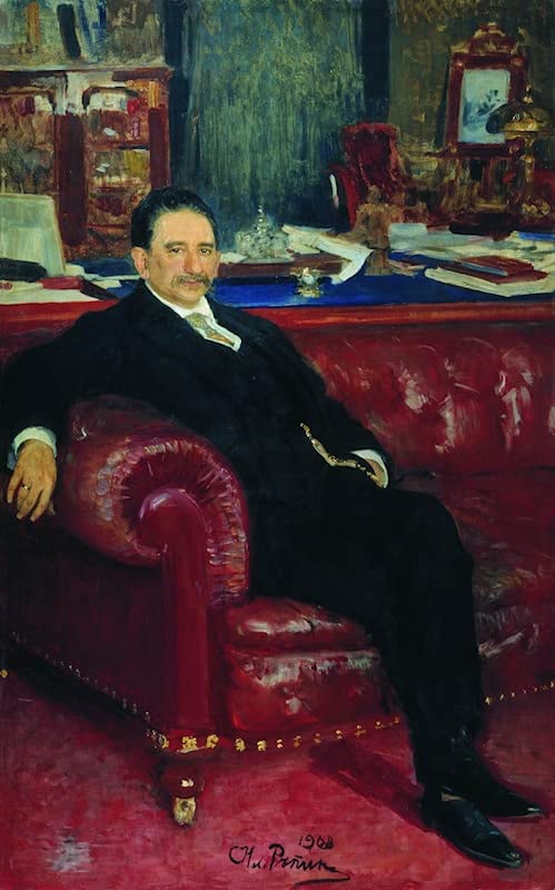 Portrait de Ba Kaminki par Il'ya Repin pour une décoration salon élégante 60x90