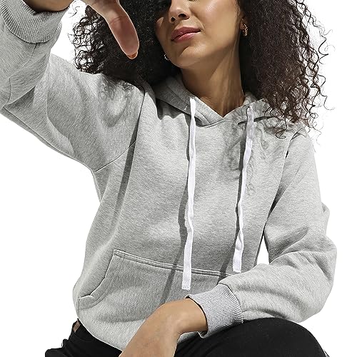 Image of PINACOLADA Women's Pullover Hoodie with Kangaroo Pockets for Casual Wear | Hooded Neck | Long Sleeve | Drawstring Closure | Cotton Sweatshirt Crafted with Comfort Fit for Everyday Wear